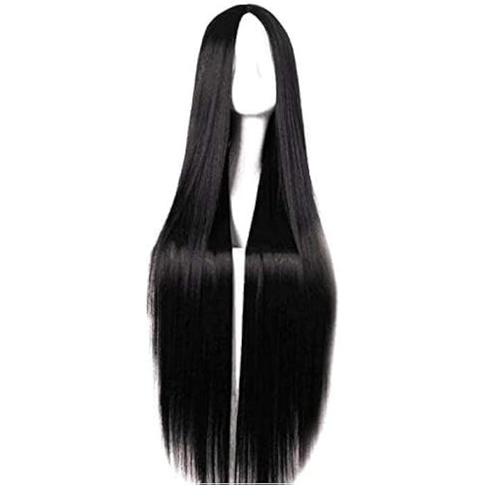 DILLARDS Ladies Black Long Straight Hair Wig 80Cm - Image 2